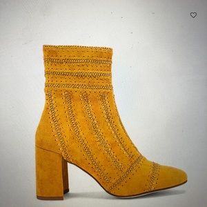 Yellow booties